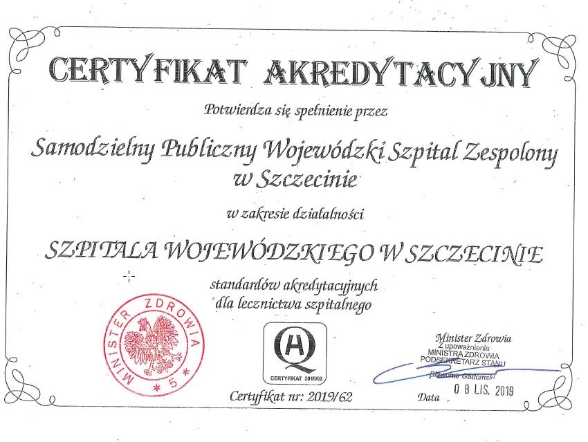 Certyfikat Akredytacyjny